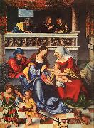 Lucas  Cranach The Holy Family oil painting reproduction